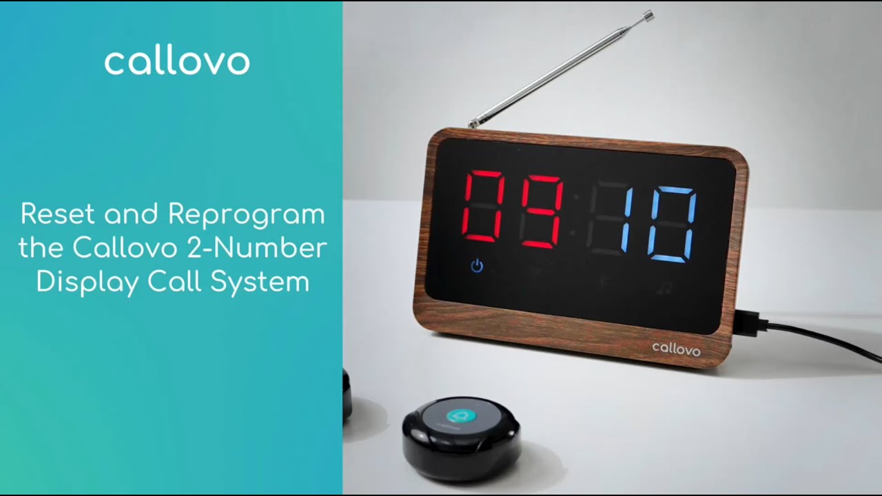 How to Reset and Re-program Callovo 2-Number Display Call System
