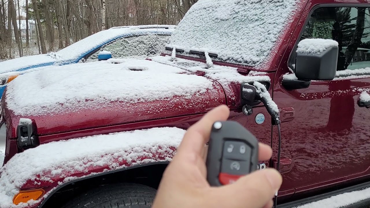 Wrangler 4XE electric start in snow