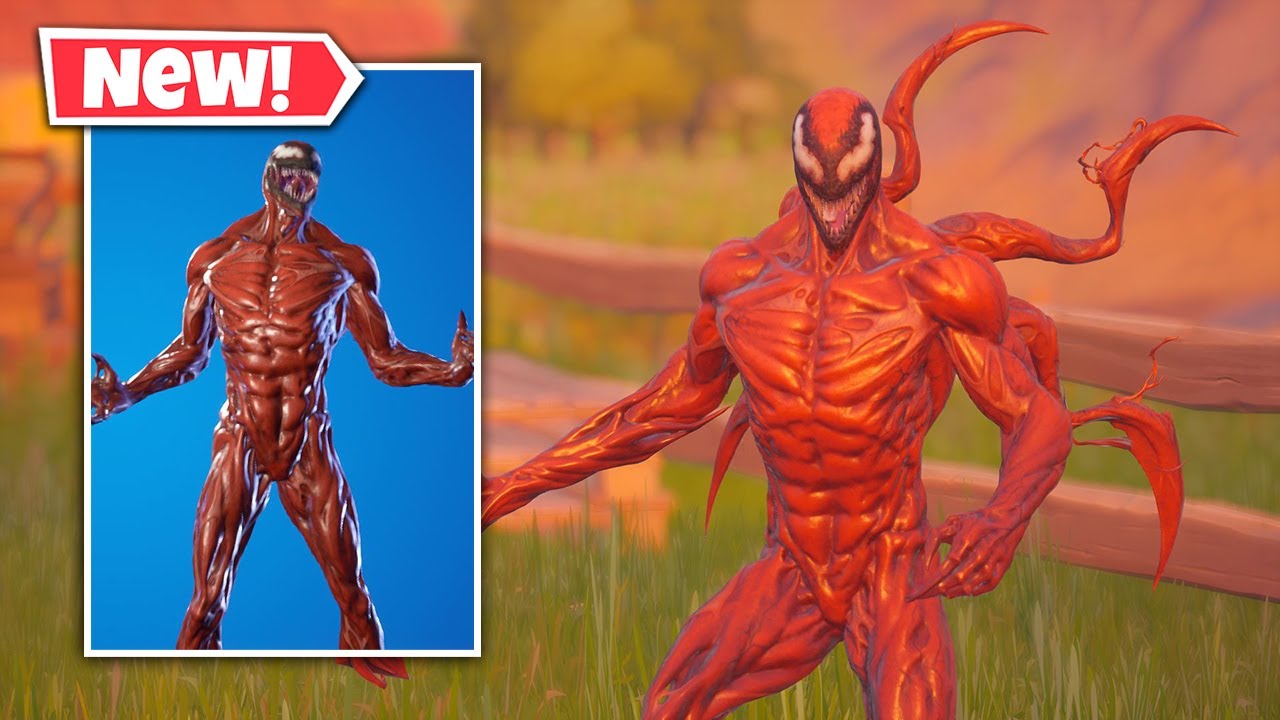 New CARNAGE Skin Gameplay in Fortnite! (Reactive TENDRILS OF CARNAGE)