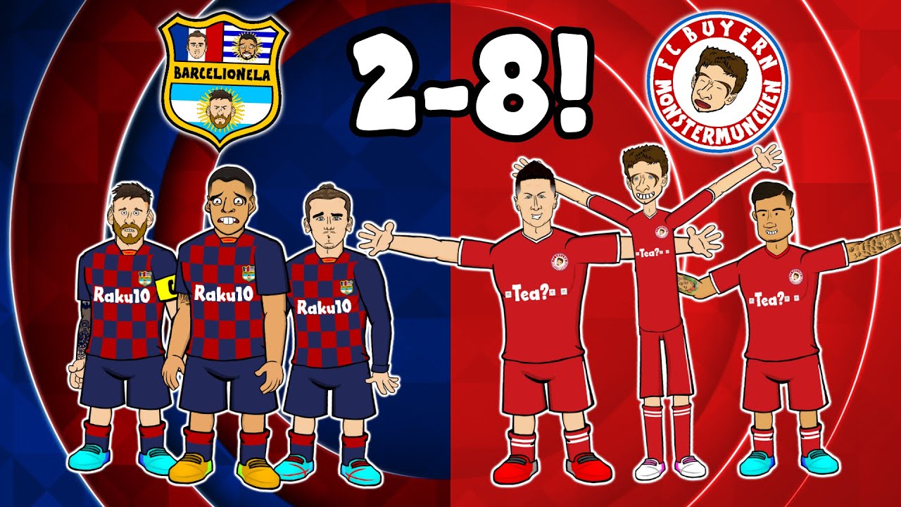 🤯2-8! «Бавария» разгромила «Барселону»!🤯 (Лига чемпионов. Лучшие моменты. Голы. Бавария Мюнхен 20...