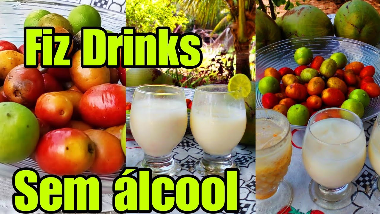 Fiz drinks sem álcool, com frutas aqui do sítio🍸/chuva no sertão! #vidanositio 