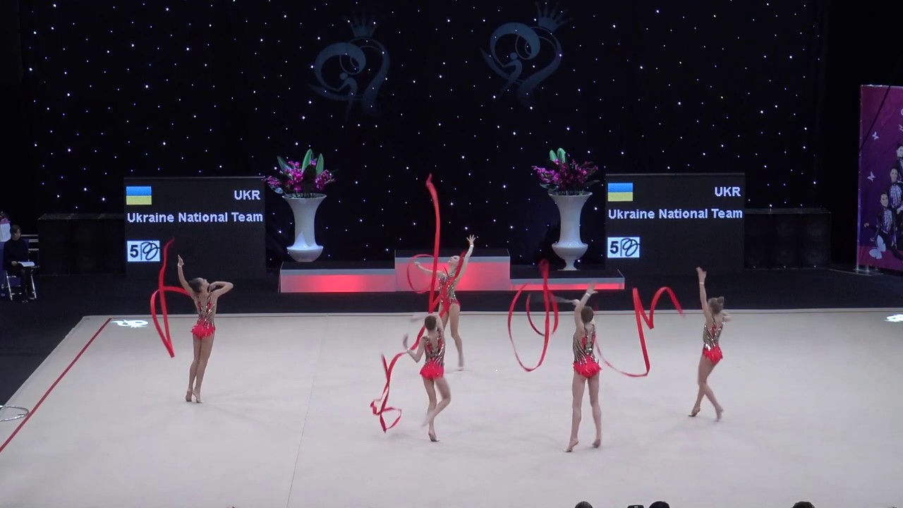 Miss Valentine 2019 Ukraine National Team RG FIG Junior Group Final 5xribbon UKR