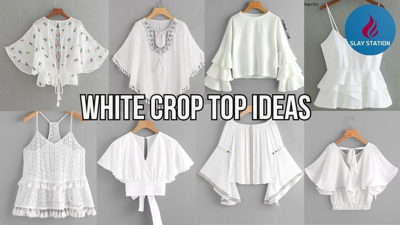 White Crop Top Ideas | How to Wear a White Crop Top | Cute & Aesthetic Outfits