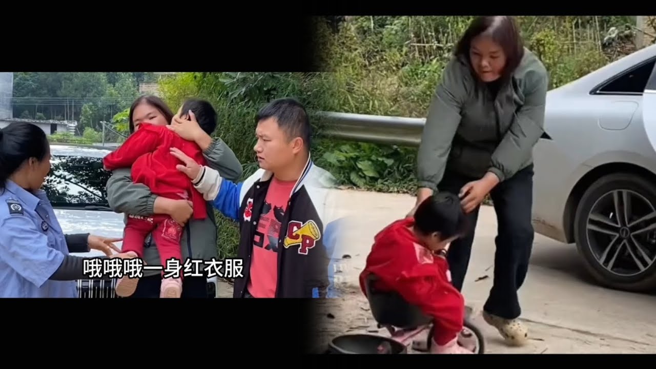 Mother Saves Her Child at the Roadside – Emotional Moment 😢
