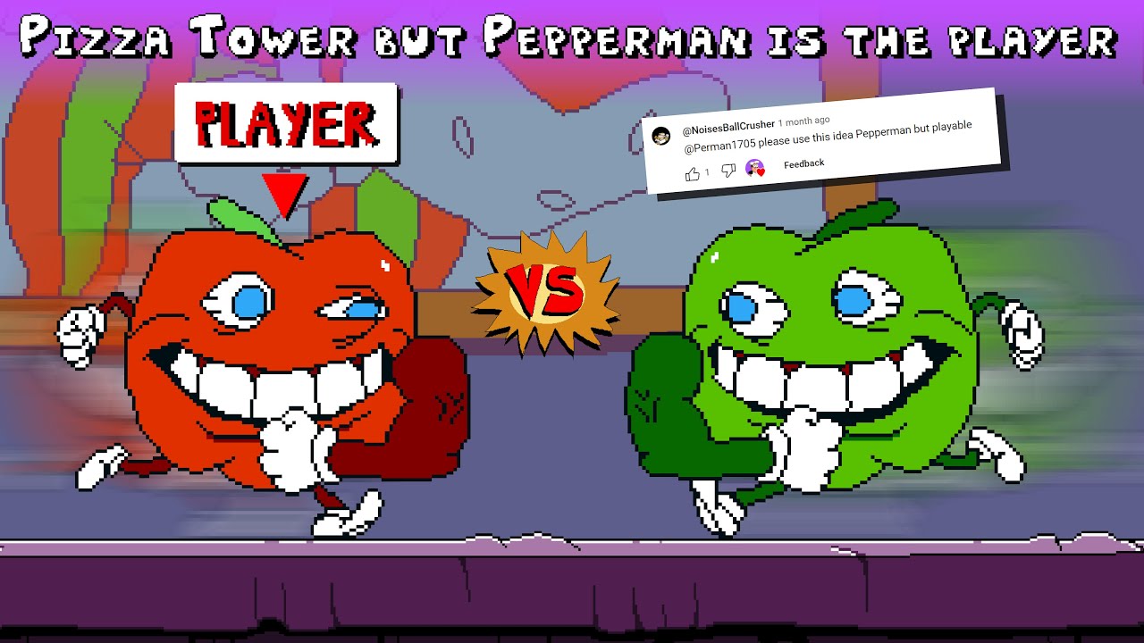 Perman: Pizza Tower, but Pepperman is the PLAYER
