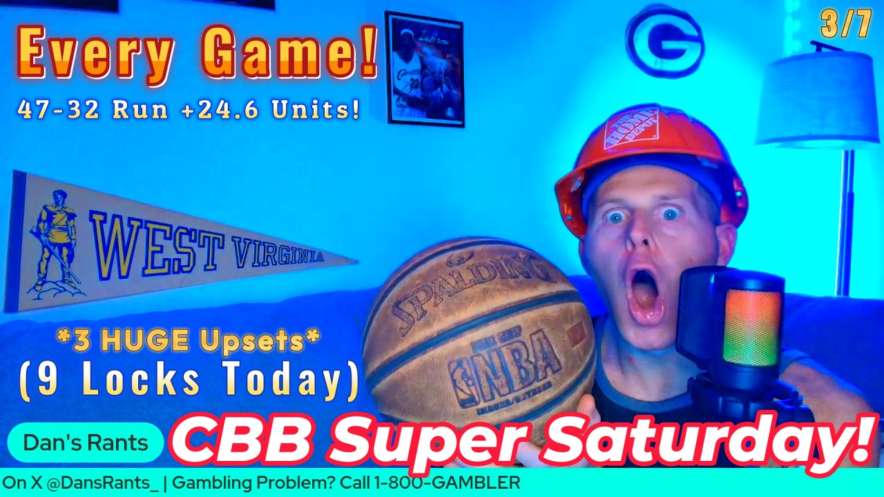 College Basketball Picks (EVERY GAME) - Saturday, March 7th | 9 LOCKS!