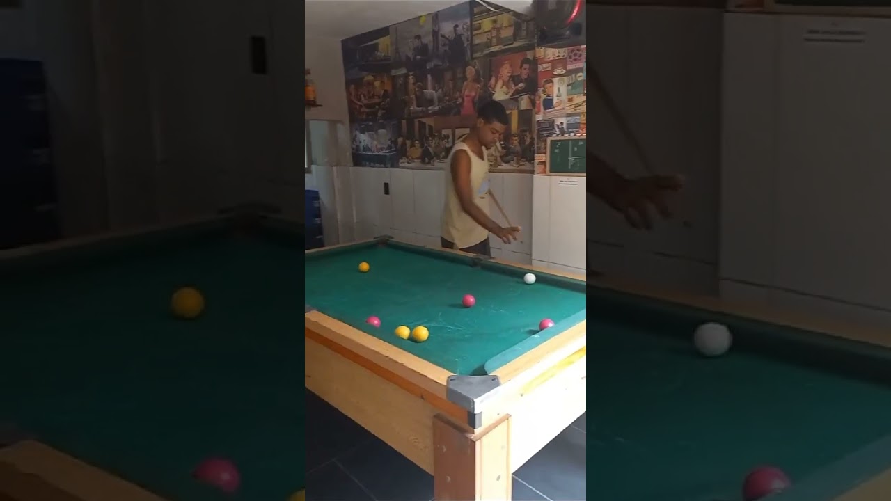 Final de semana jogando sinuca