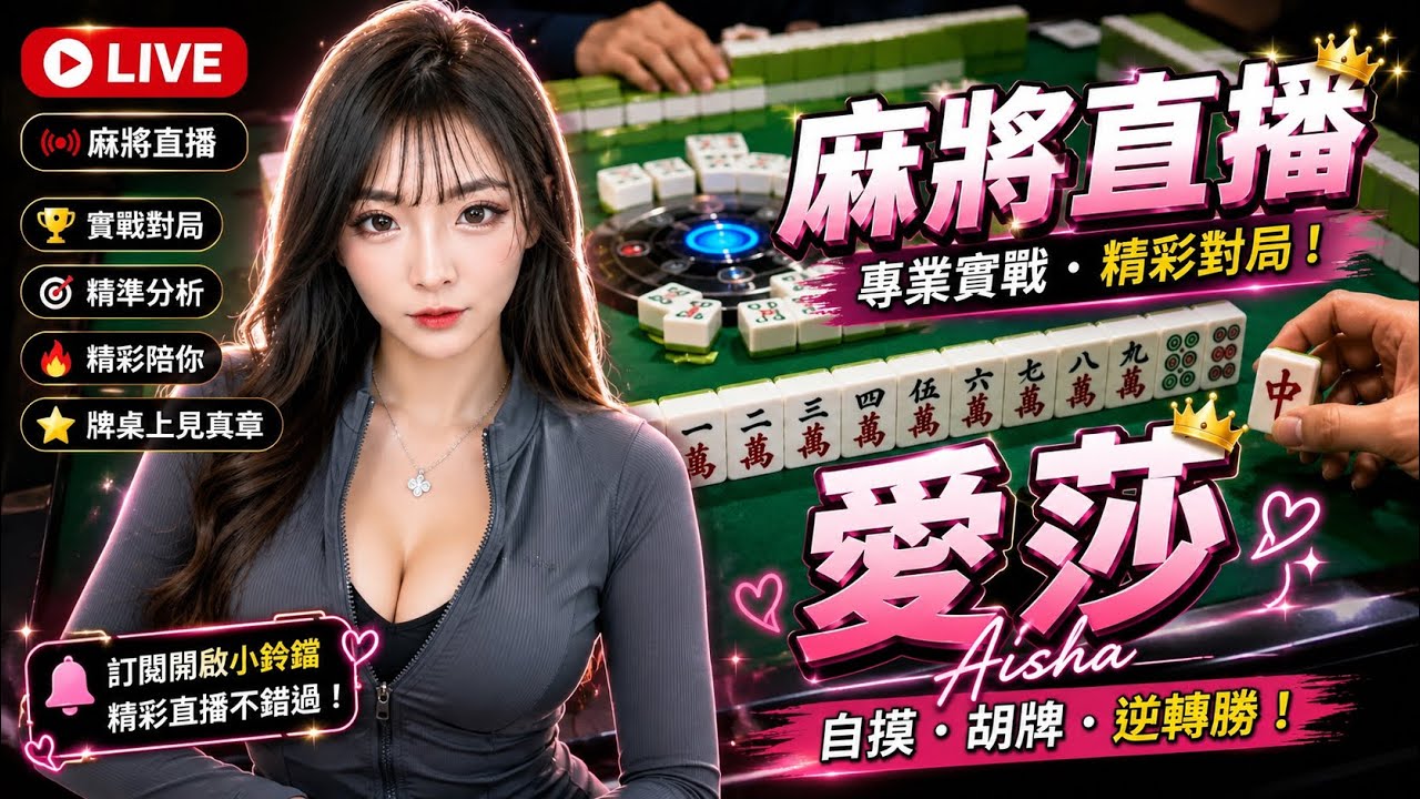 🔴台灣麻將24小時直播/皇家柳丁麻將日常/20260126/直播視角-愛莎