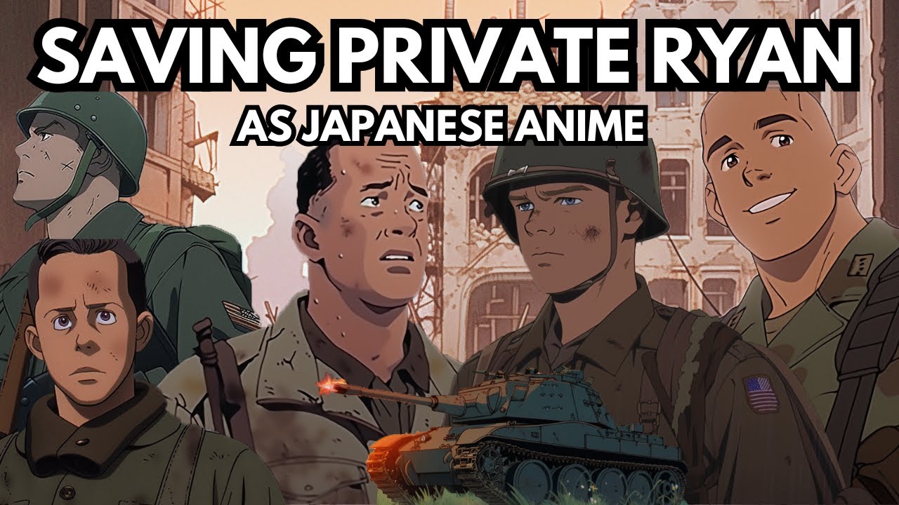 Saving Private Ryan directed by Steven Spielberg as Japanese Anime | AI Story | Imagine 