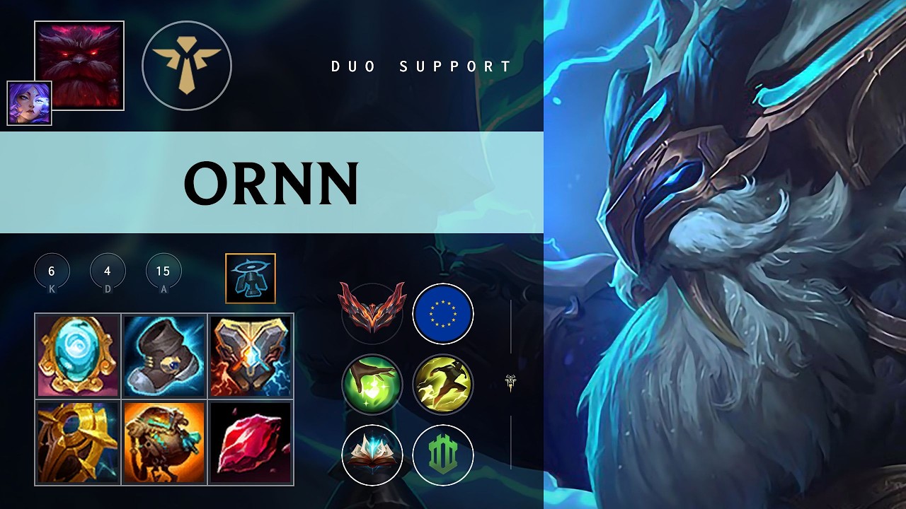 Ornn Support vs Nautilus - EUW Grandmaster Patch 26.08