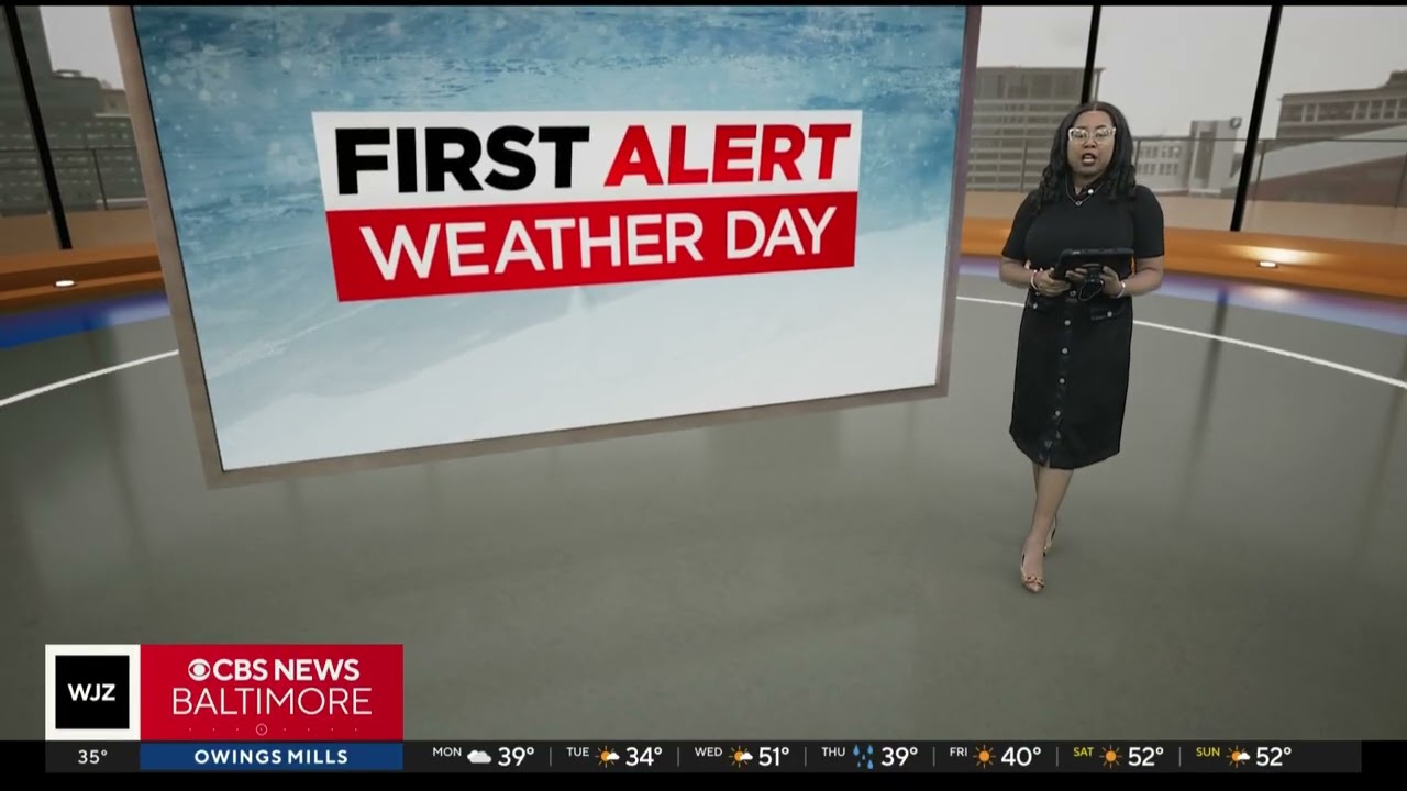 WJZ CBS News Baltimore ARVR Set Launch February 23, 2026 - Full Weather