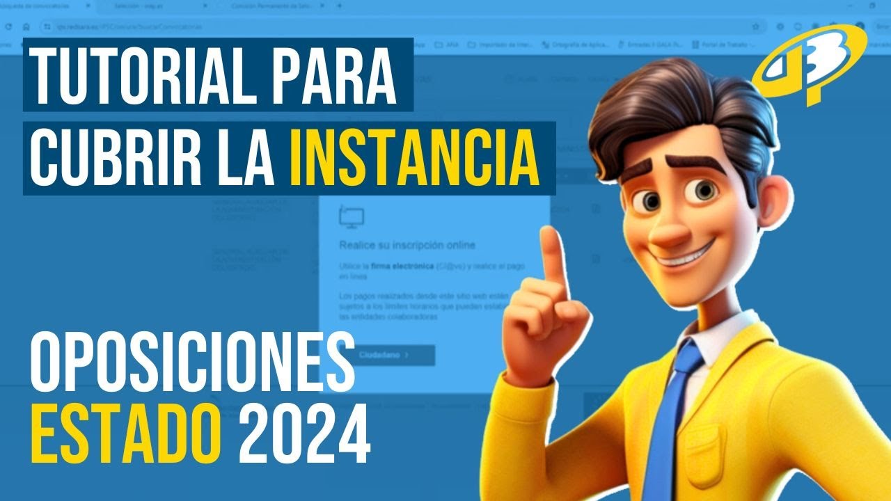 ¿Cómo rellenar la Instancia? Oposiciones Estado 2024