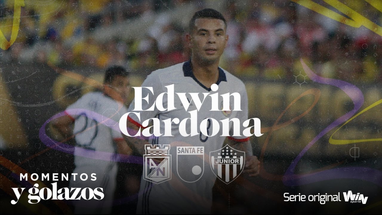 Todos los goles de Edwin Cardona en la Liga con Nacional, Santa Fe y Junior