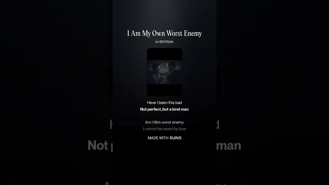 I Am My Own Worst Enemy (Radio Edition)