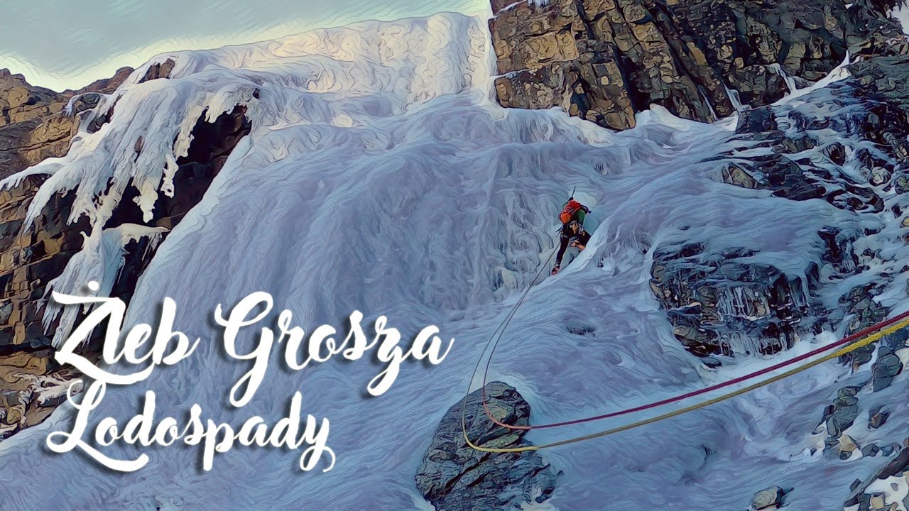 Żleb Grosza, lodospady - Tatry Zima