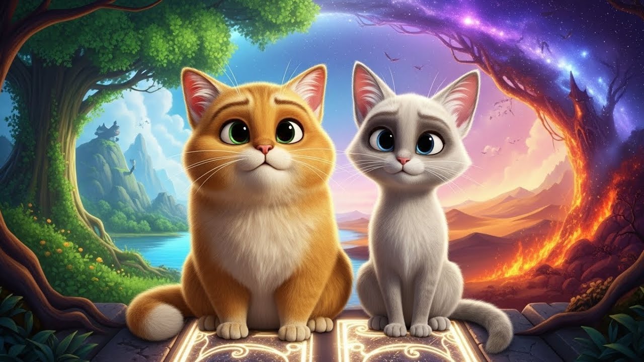 Tommy & Luna: Magic Gate Adventure | Cat stories| Ai cats @MyFriendsTVShow 