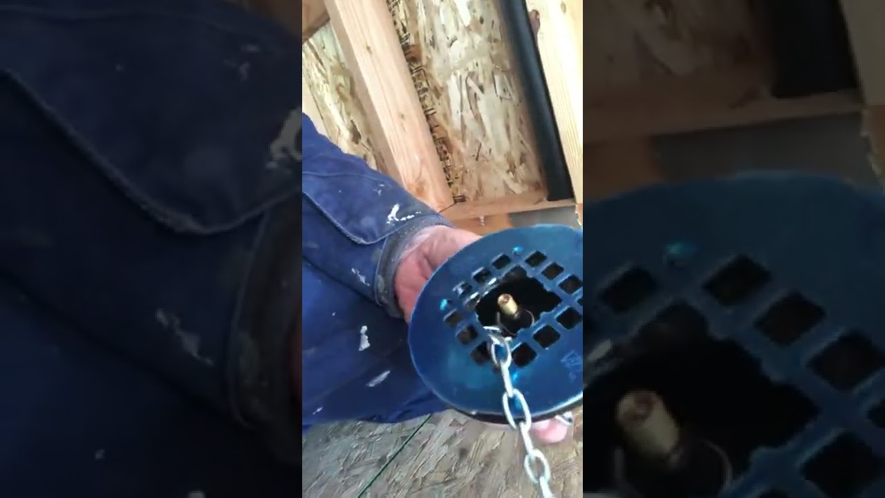 Plumbing, DWV, Drain, Pressurized Water Test;  Safe Plug Method for Shower Drain RE:IMBD LLC