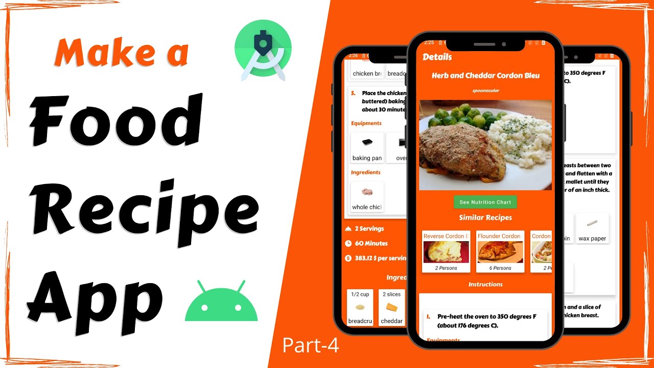 Make a Food Recipe App | Android Project | Full Tutorial Part - 4