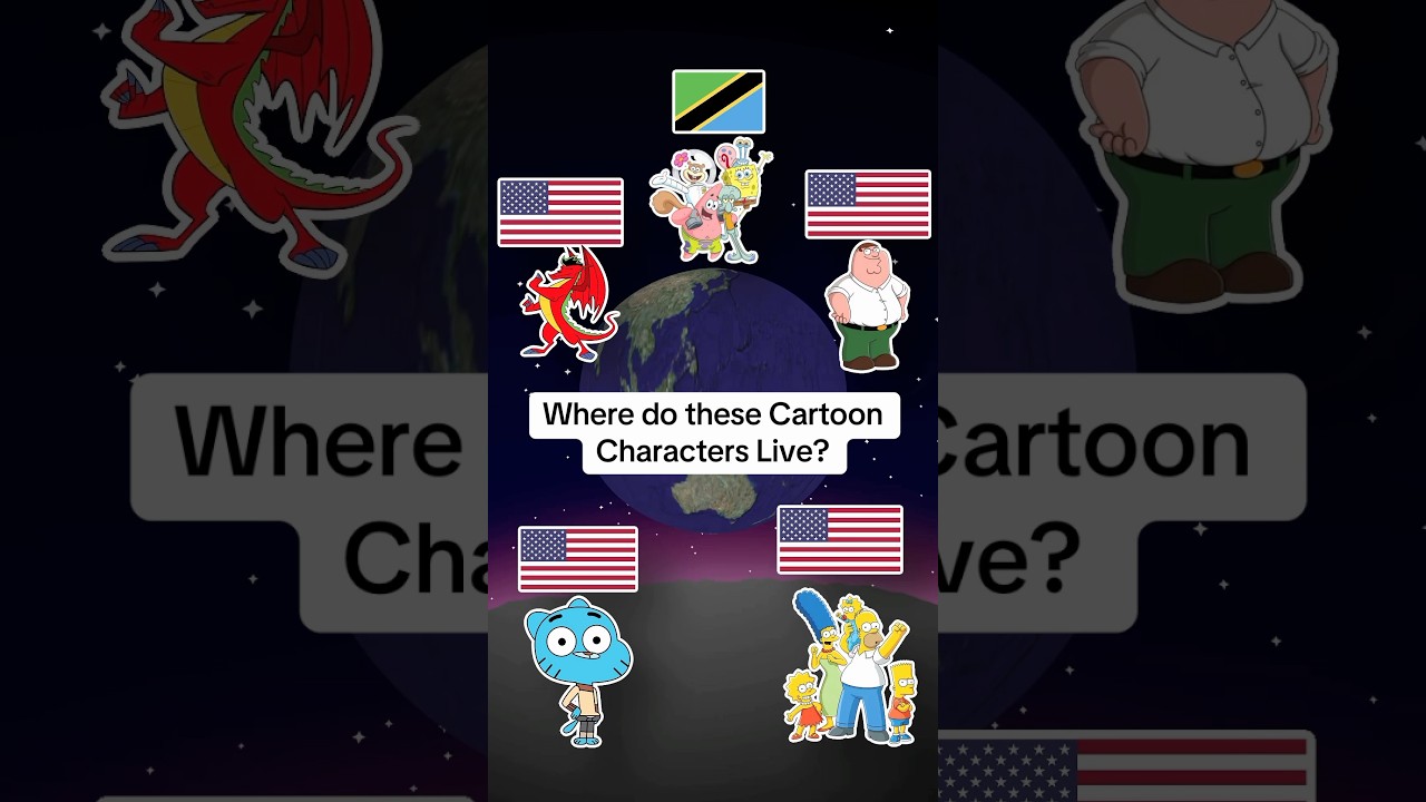 Где живут эти мультяшные персонажи? #cartoonnetwork