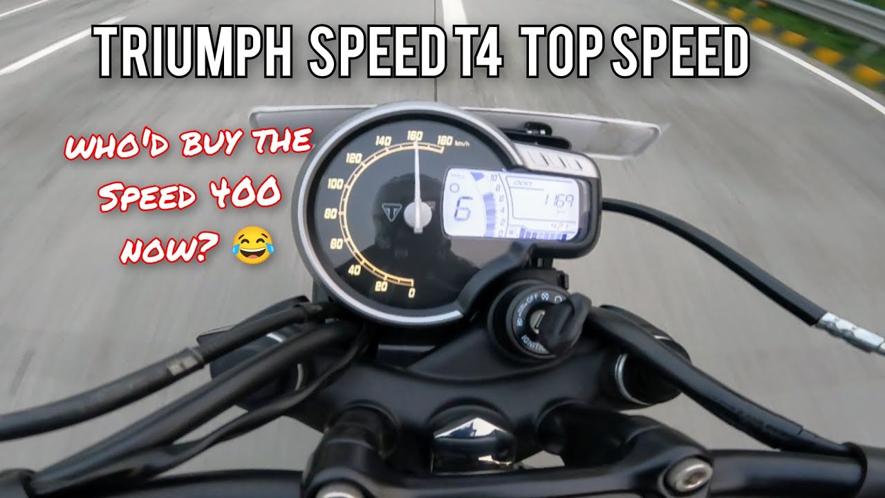 TRIUMPH SPEED T4 TOP SPEED | FASTER than the Speed 400?