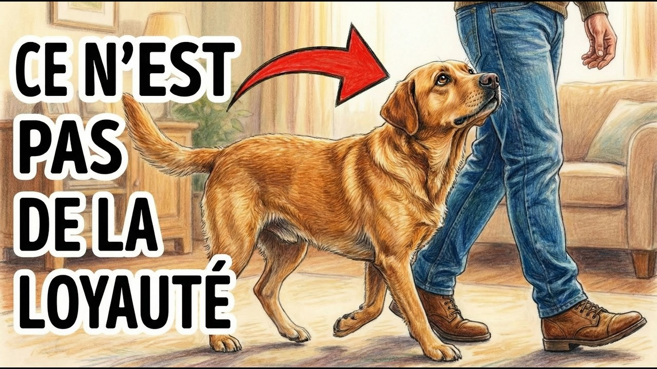 Pourquoi ton chien te suit partout ? Voici la vraie raison !