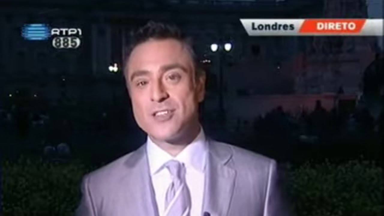 RTP1 Telejornal 29-04-2011 Gaffe de João Adelino Faria