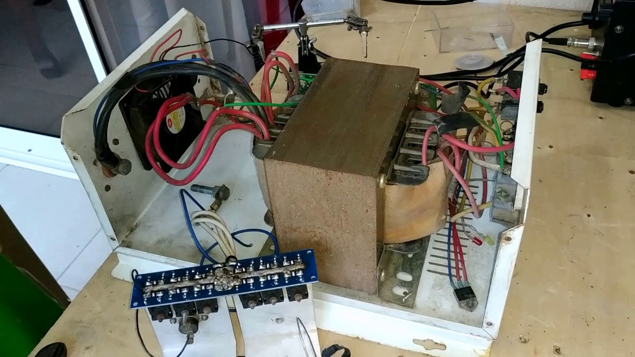 Reparación inversor casero, tarjeta de potencia averiada.