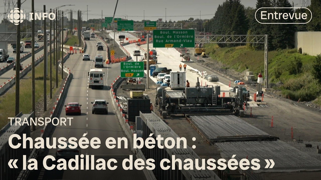 Le Québec utilise de plus en plus le béton dans la construction de ses routes