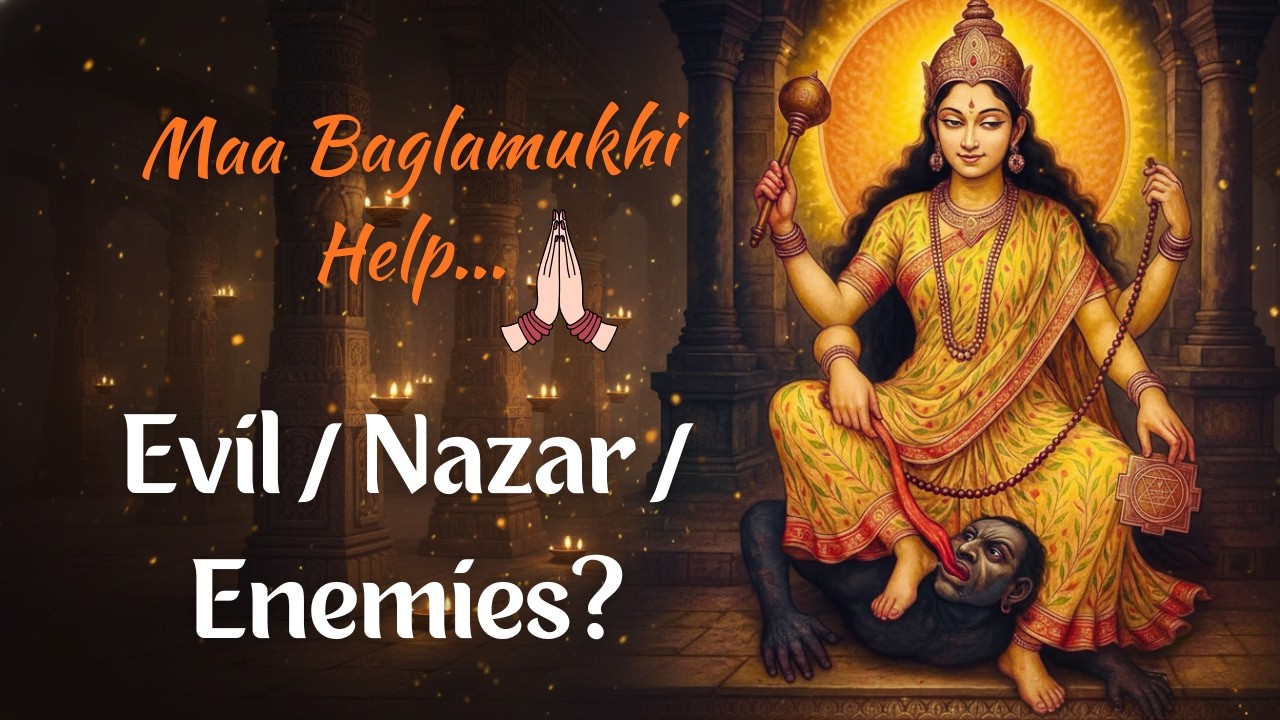 Remove Evil Eye, Enemies, & Bad Luck | Chant Powerful Baglamukhi Mantra for Protection | 108 times