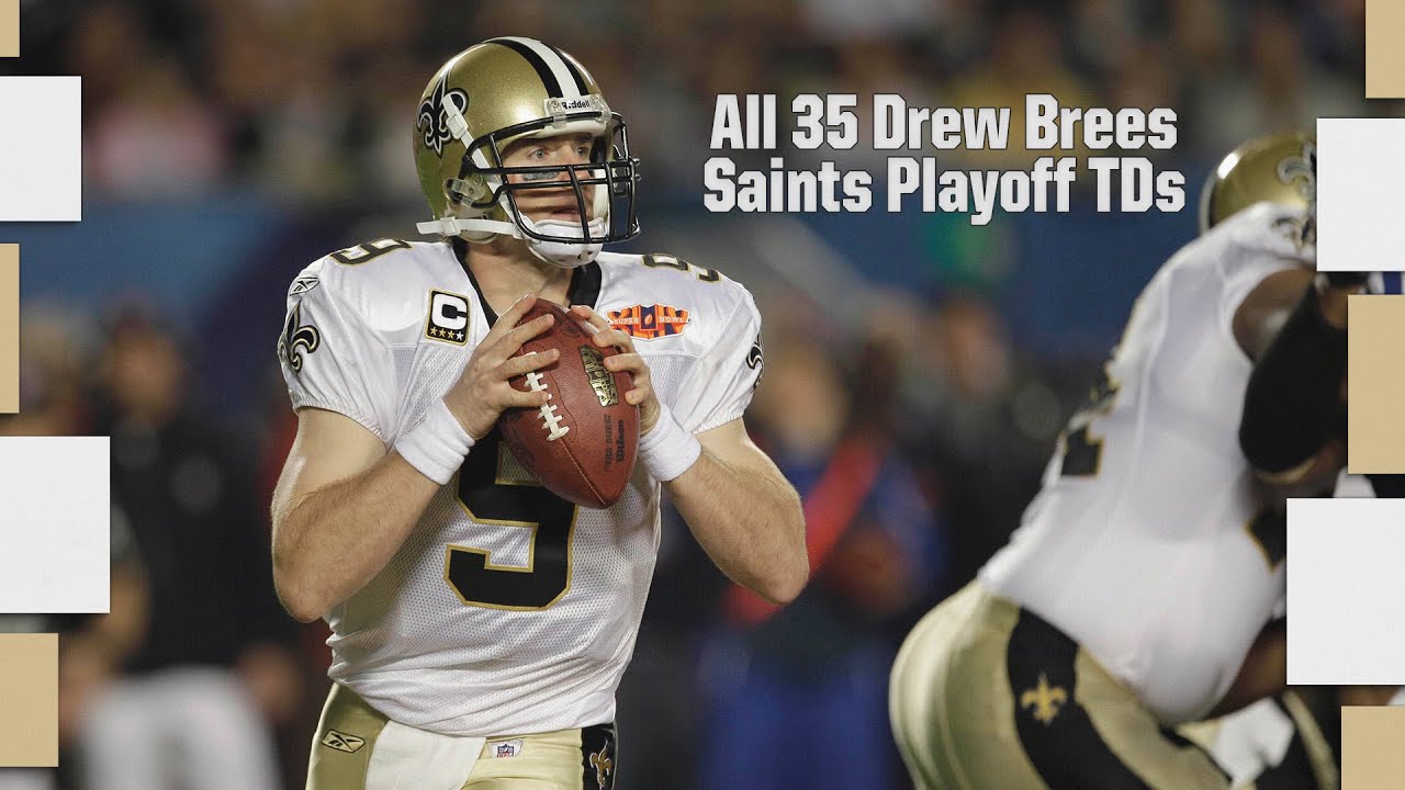 Watch All 35 Drew Brees Playoff TD Passes | New Orleans Saints Highlights