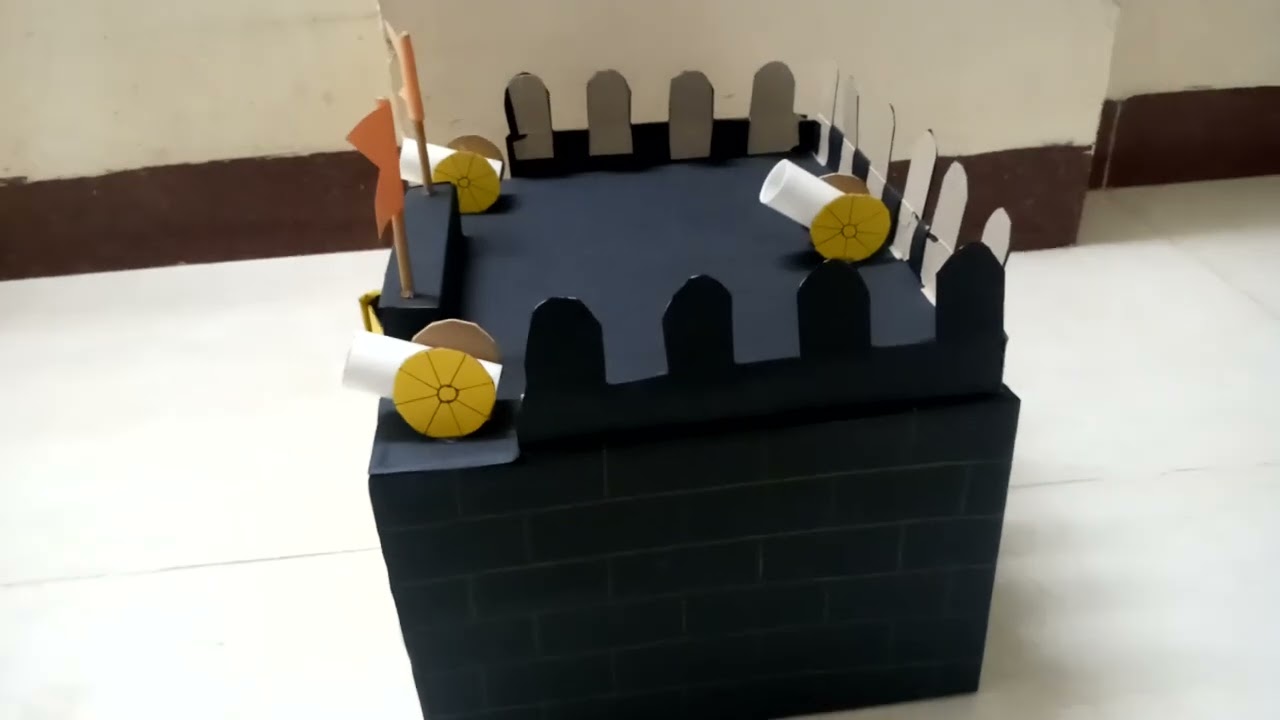 school project fort 🏰 fort 🏰 shivaji fort 🏰 shivaji fort project 🏰 simple way to make fort 🏰