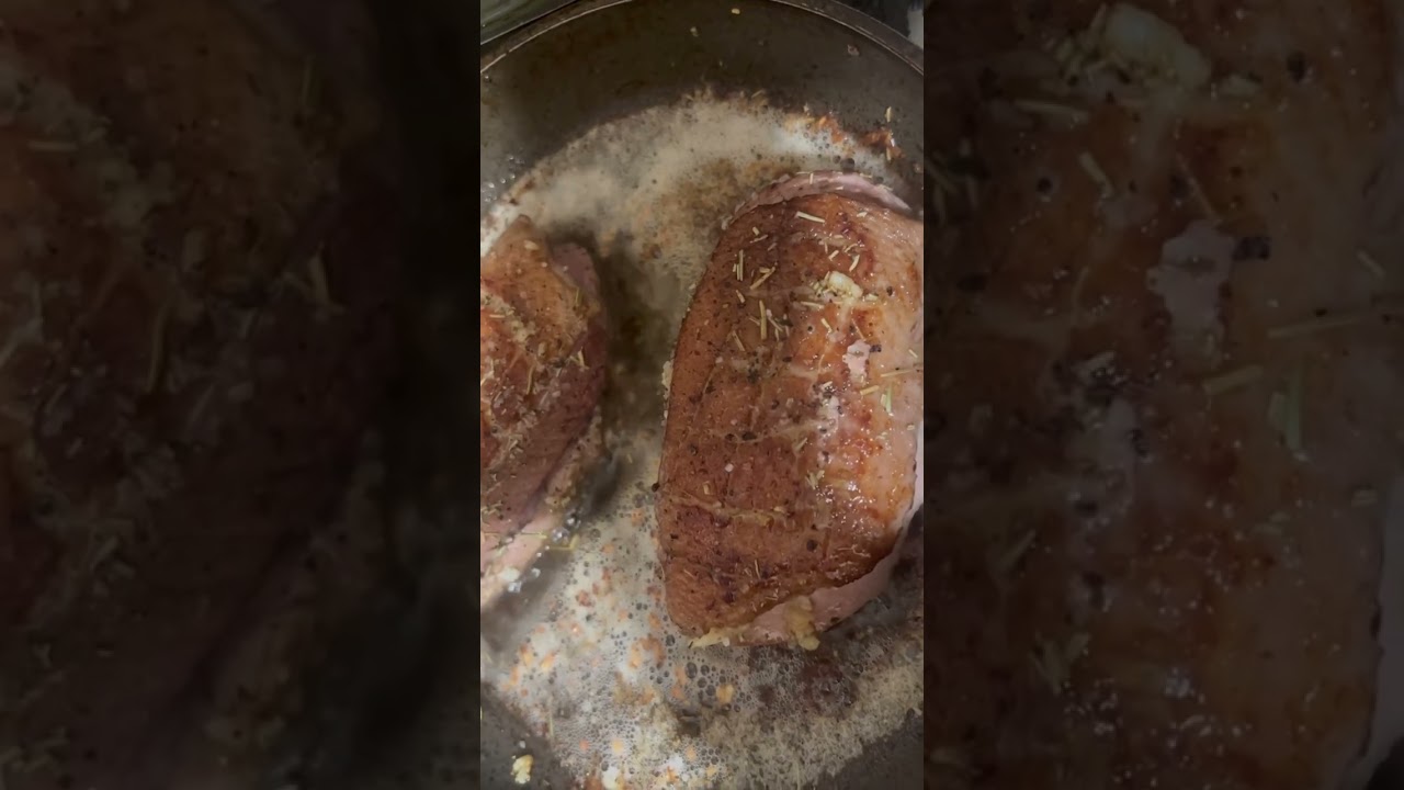 РЕЦЕПТ:Утка с пюре батата и апельсиновым соусом!Duck with sweet potato puree and orange sauce!