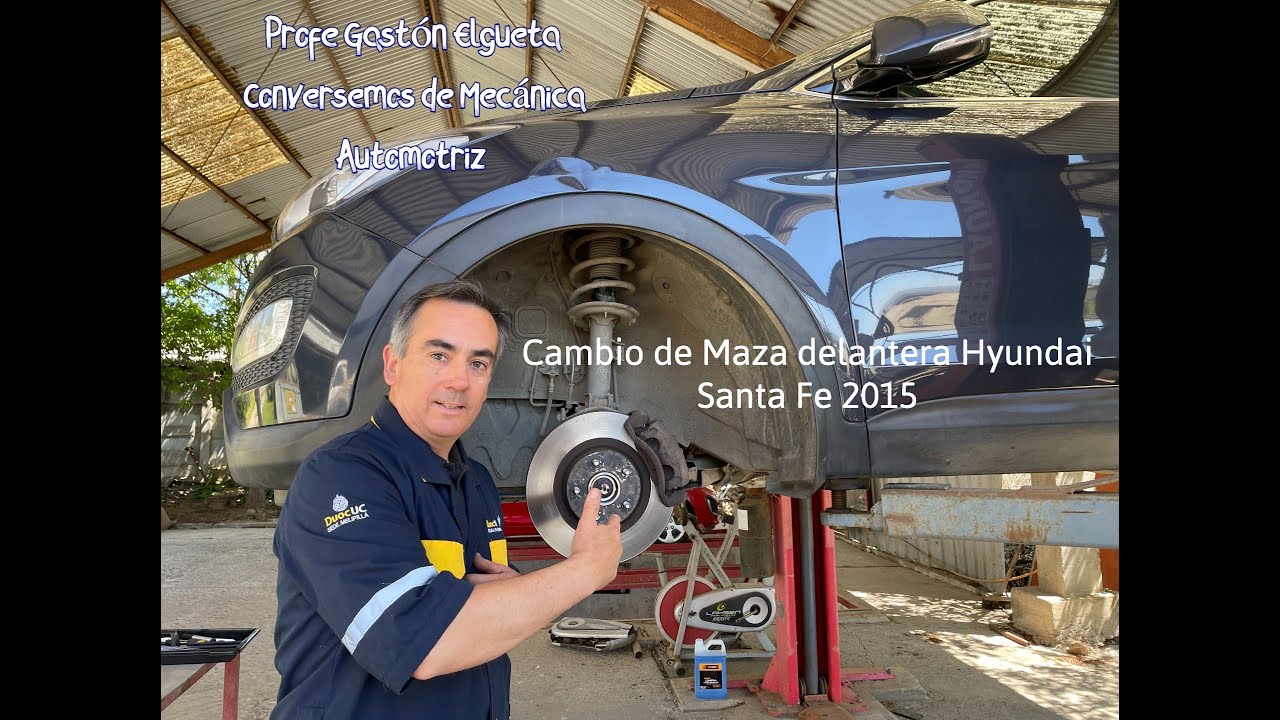 Cambio de Rodamiento de Maza delantera Hyundai Santa fe 2015.