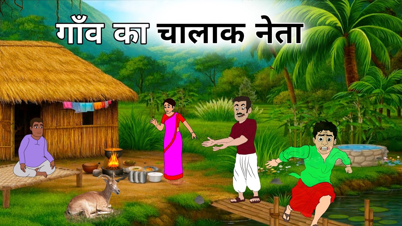 Cunning Village Leader | गाँव का चालाक नेता | Hindi Kahani | Moral Story | Bedtime Story | Cartoon