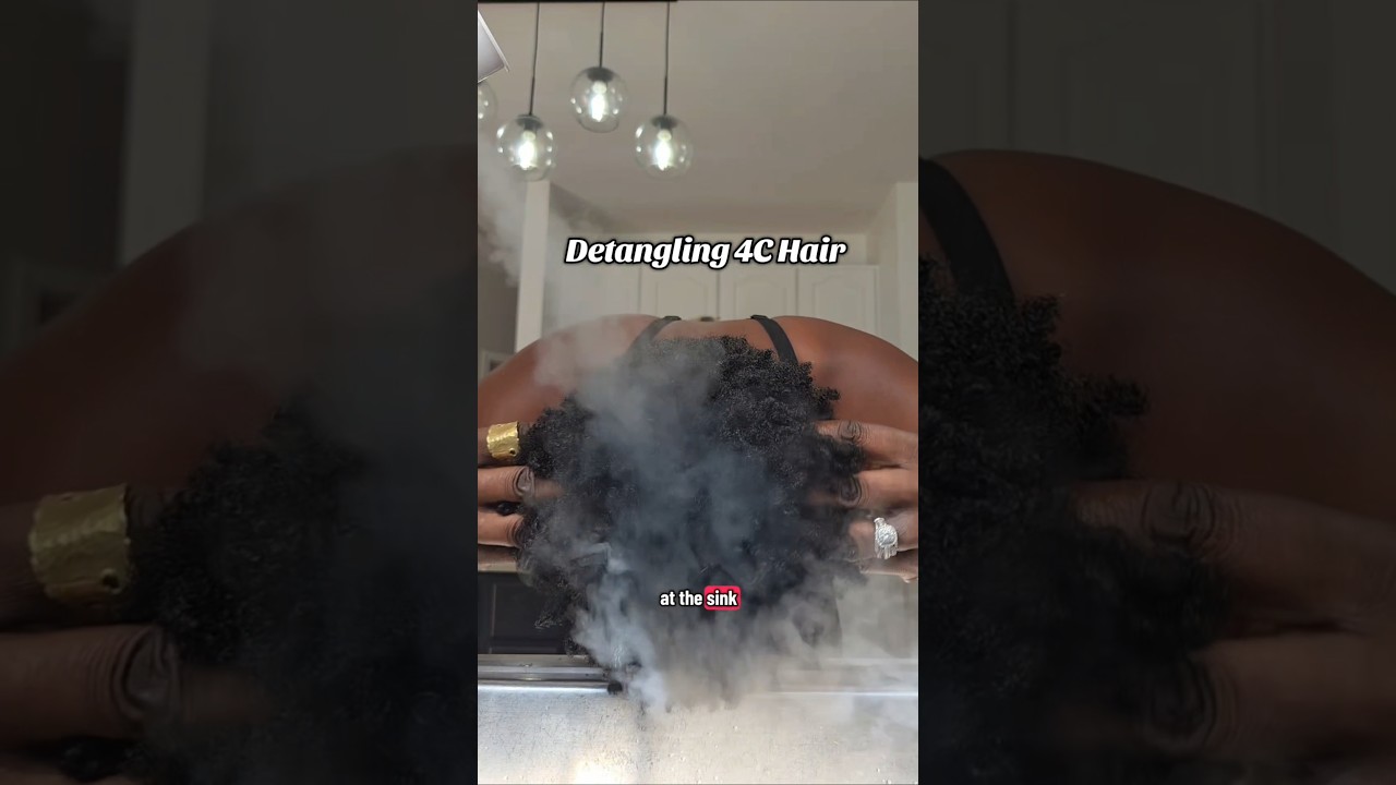 Detangling 4C Hair | Dove Intensive Repair Mask | Hair Steamer | Sisi Nike 2025