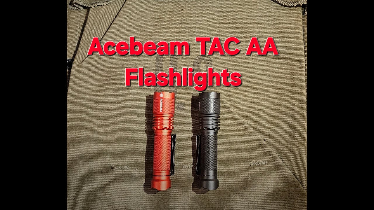 Acebeam TAC AA Flashlight Review and Beamshots