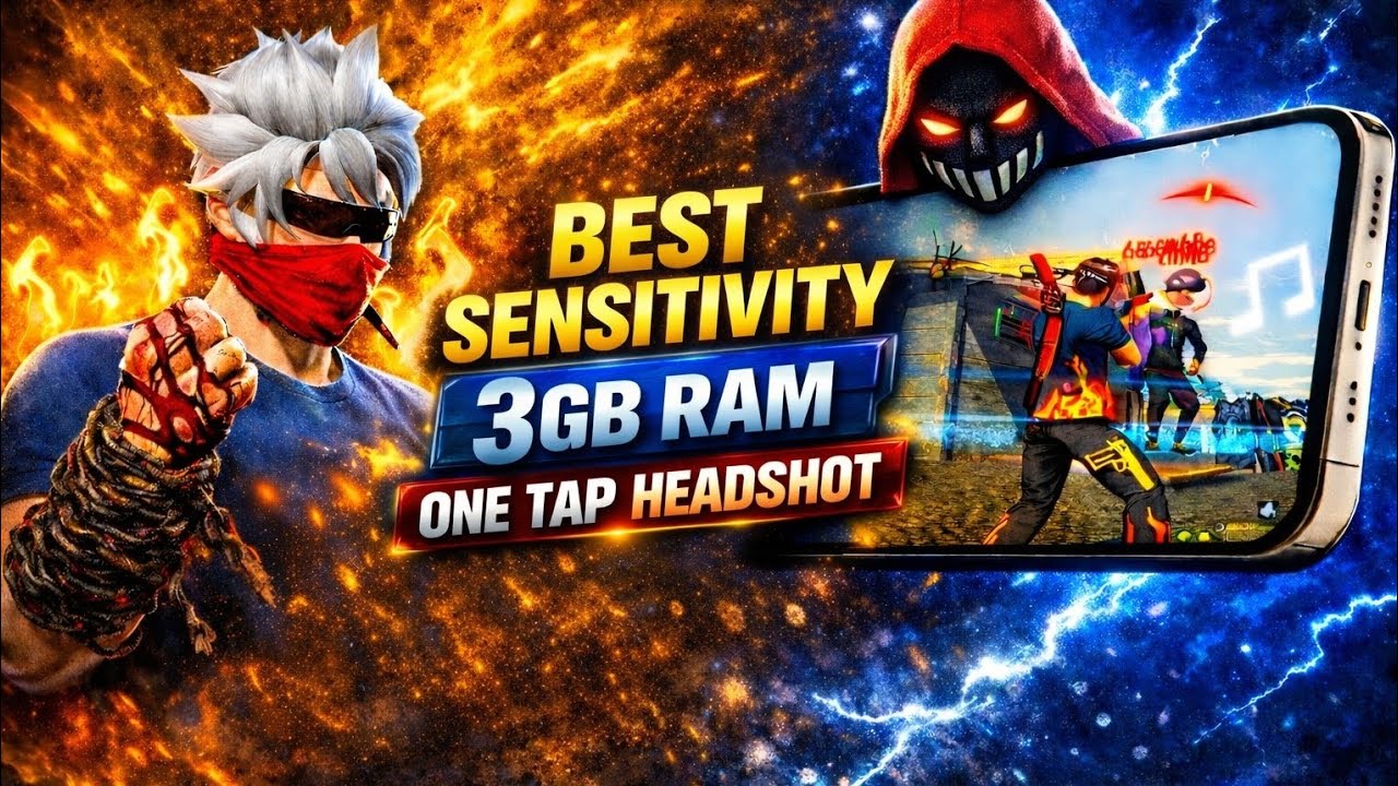 😳 3GB RAM Best Sensitivity One Tap Headshot Trick 2026