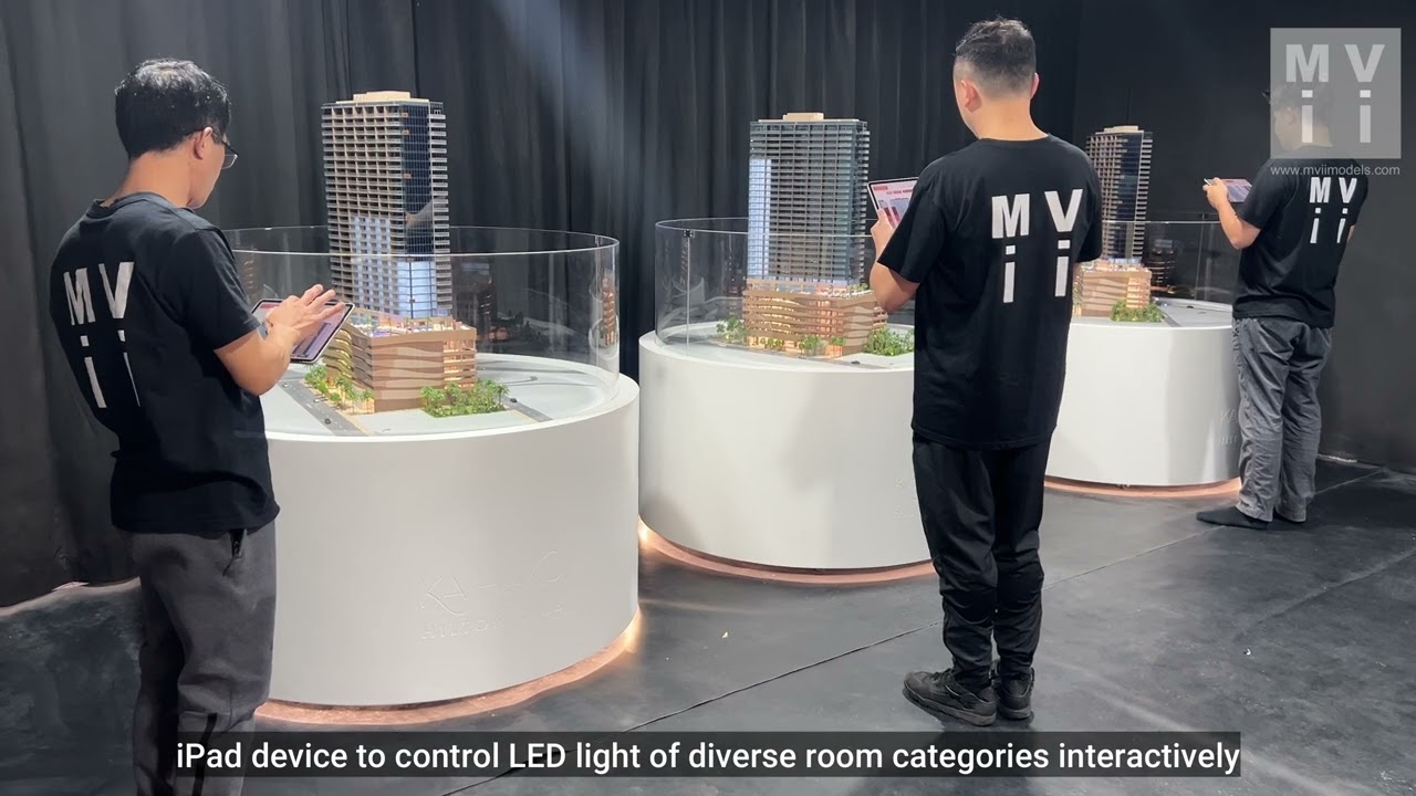 MVii Architectural Model - Hawaii Timeshare Resort Ka Haku, a Hilton Club Development, Scale 1:125