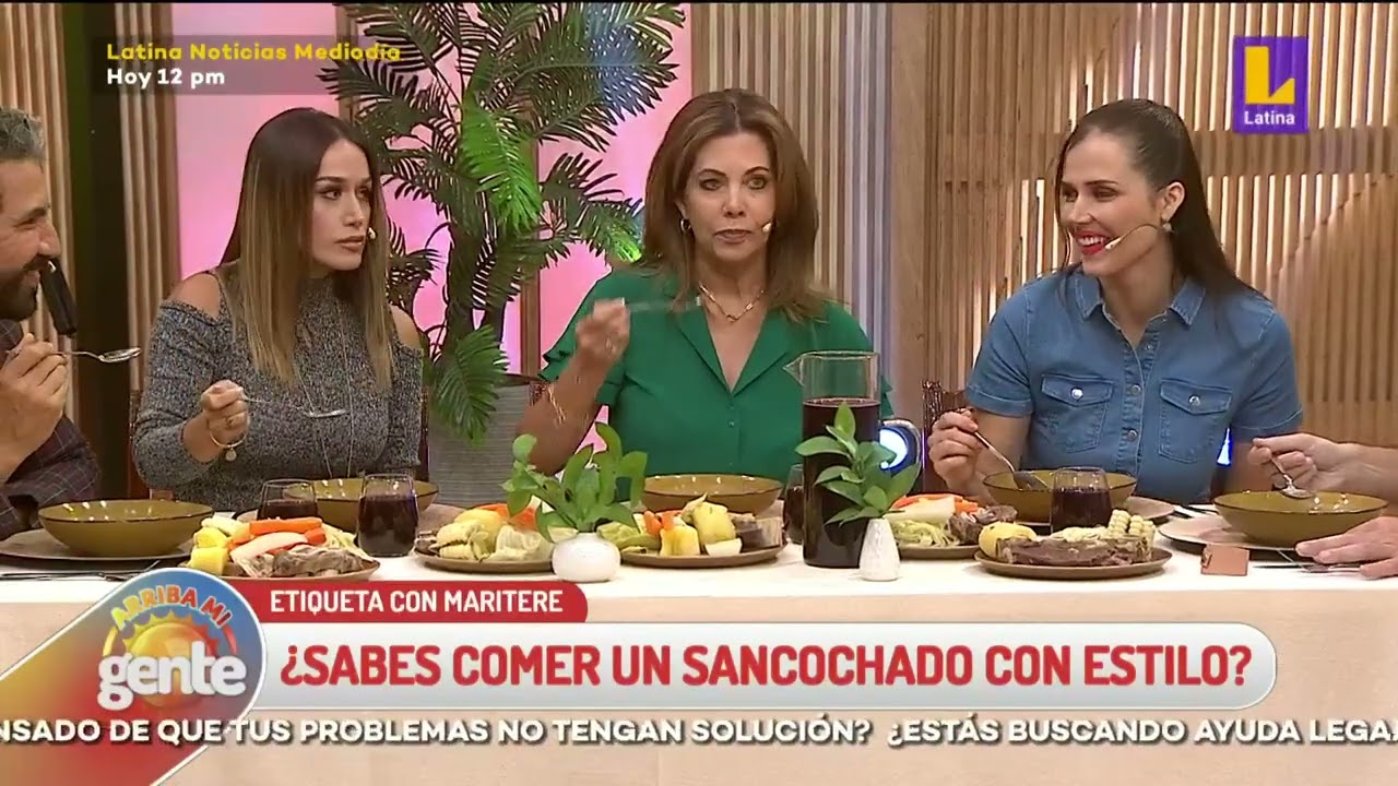 Cómo tomar sopa correctamente: Maritere Braschi nos enseña a comer sancochado con estilo
