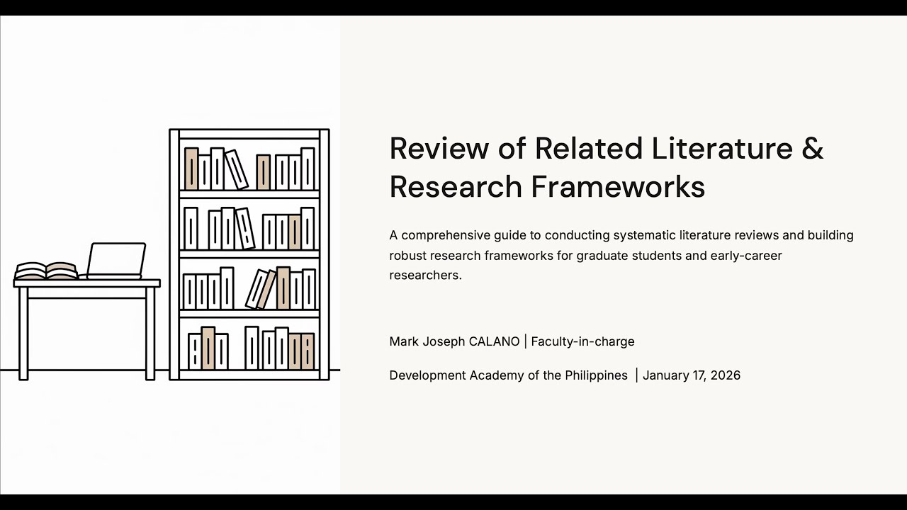 Review of Related Literature & Research Frameworks (PART 1)