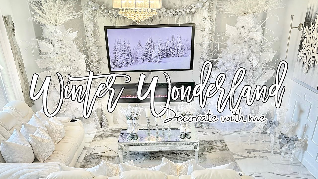 A MAGICAL WINTER WONDERLAND HOME | CHRISTMAS DECORATE WITH ME #christmas2023