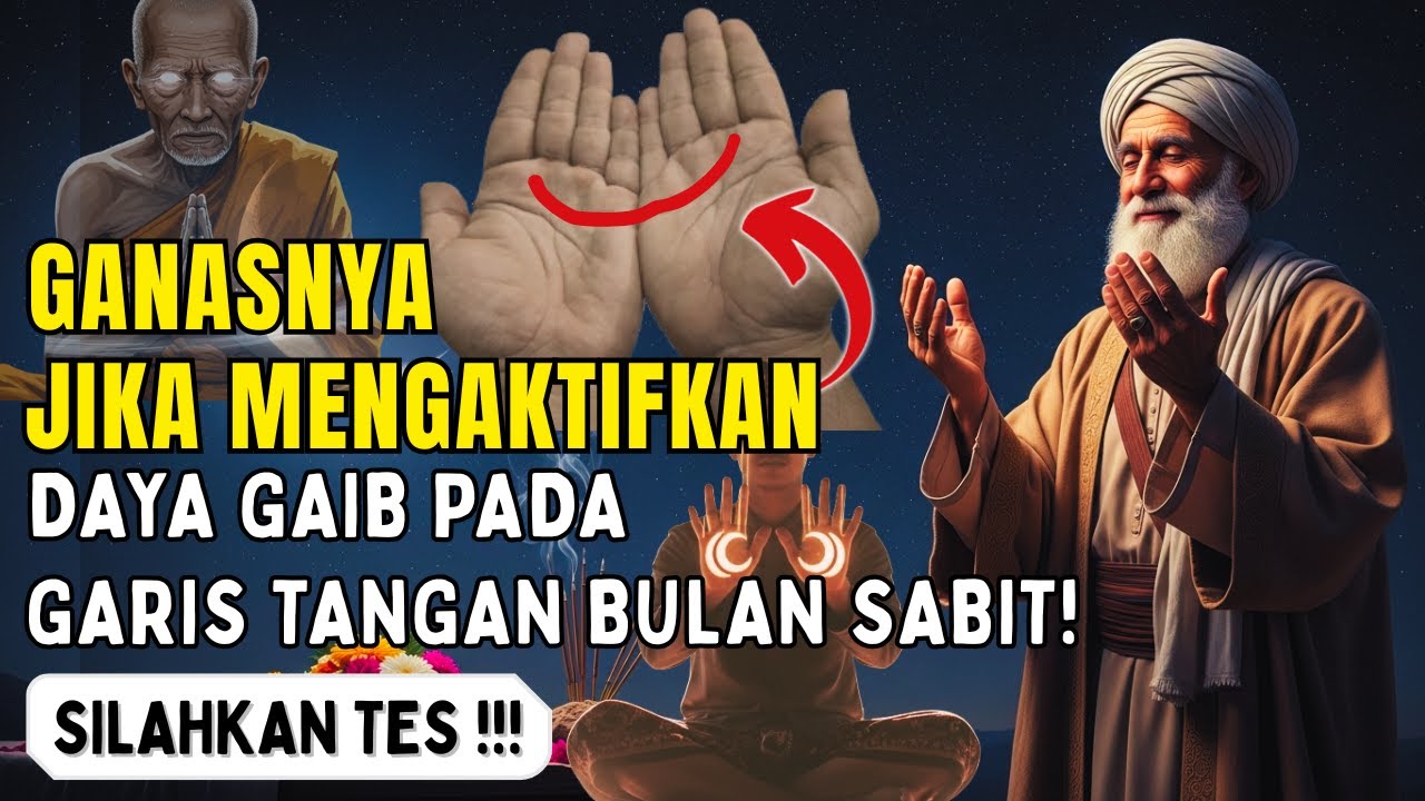 GAK DIKASIH AMPUN ‼️ 5 Cara Mengaktifkan Daya Gaib Pada Garis Tangan Bulan Sabit!