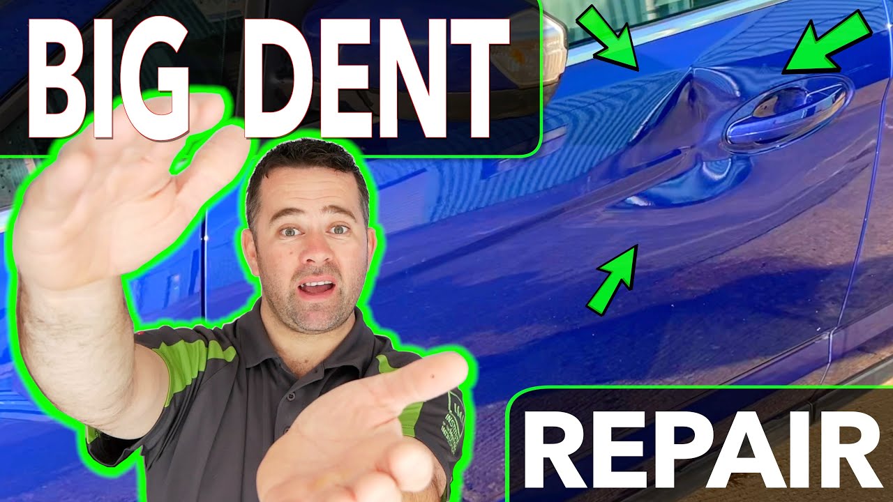 NASTY DENT IN A DOOR 🇬🇧|  See HOW we repair it without PAINTING‼️| By Dent-Remover