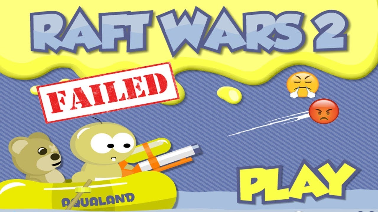 FAILS!!!!and more FAILS!!! Raft Wars 2:1 epizode