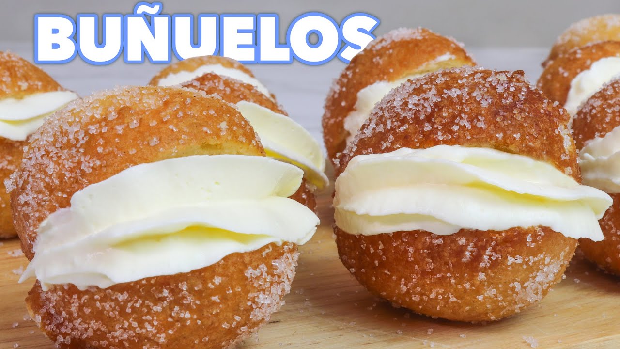 BUÑUELOS RELLENOS DE CREMA - LISTOS EN 10 MINUTOS!