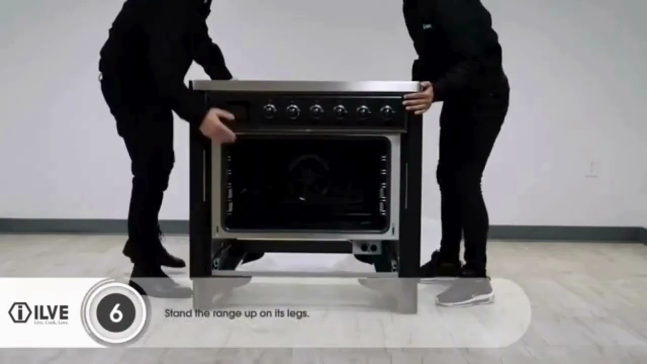 ILVE Majestic II   How to Install Plinth Legs