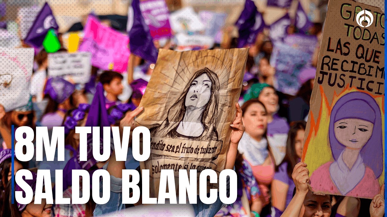 En paz y sin incidentes del bloque negro, así fue la marcha del 8M