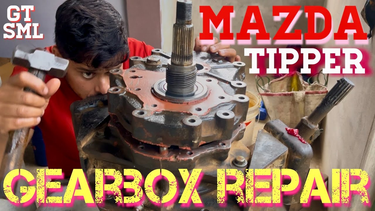 How To Repair mazda Tipper Gearbox!Gearbox Repair Process!!