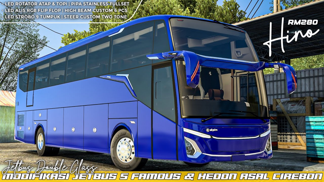 Modifikasi Bus Cirebon Yang Sedang Viral‼️- JETBUS 5 SHD Hino RM280 | ETS 2 Indonesia