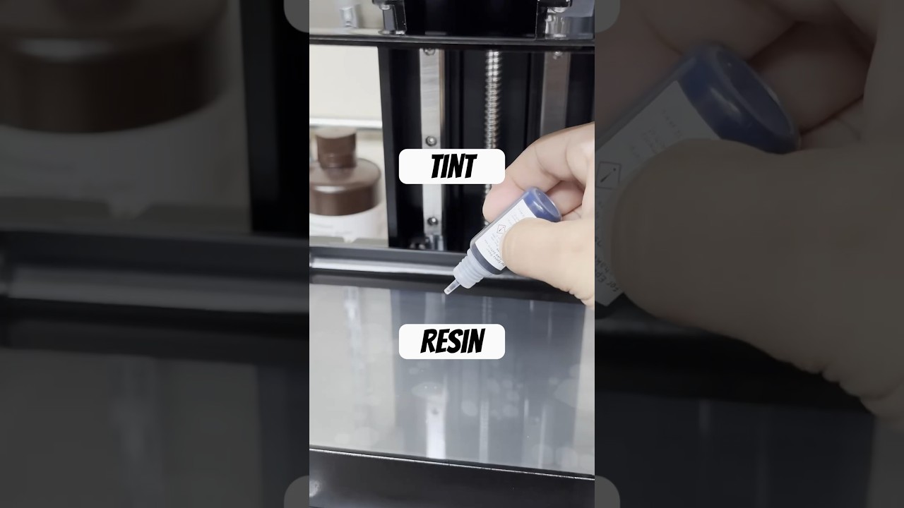 Tinting Clear Resin for 3D printing. #resinprinting #saturn3ultra